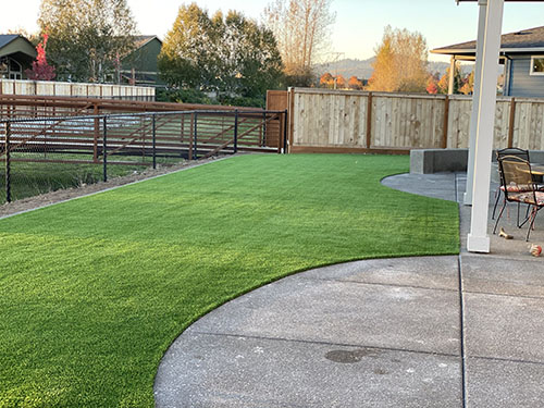 Patio View Point Of Artificial Turf