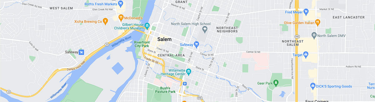 Salem Oregon Map